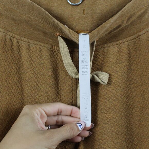 Lululemon Pants Womens 6 Warm Down MR Mid Rise Jogger Textured Cozy Drawstring - Picture 8 of 14